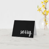 Carte désolé (Fleur jaune)