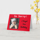 Carte Désolé ! Anniversaire Drôle Grumpy Girl mignonne (Fleur jaune)