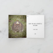 Carte Désolé anniversaire manqué tardivement - rats (Intérieur)