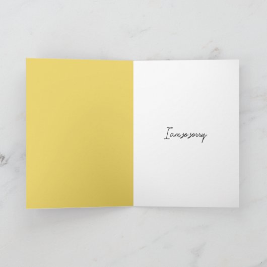 Carte Désolé Bumblebee (Intérieur)