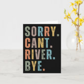 Carte Désolé Can't River Bye (Fleur jaune)