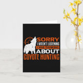 Carte Désolé D'Avoir Écouté Que Je Pensais À Coyot (Fleur jaune)