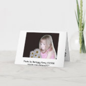 Carte Désolé d'avoir entendu parler de votre perte (Dos)