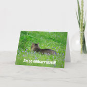 Carte Désolé D'Avoir Manqué Votre Anniversaire (Devant)