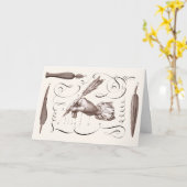 Carte Désolé d'avoir mis si longtemps à écrire - Antique (Fleur jaune)