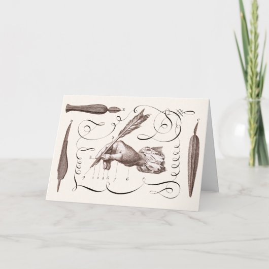 Carte Désolé d'avoir mis si longtemps à écrire - Antique (Devant)