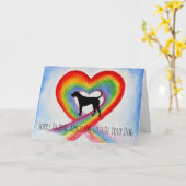 Carte Désolé De La Perte De Sympathie Du Pont Arc-En-Cie (Fleur jaune)