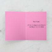 Carte Désolé de t'avoir fait ça (Intérieur)