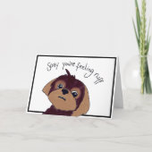 Carte Désolé de vous sentir mal (Devant)