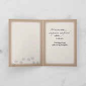 Carte Désolé d'entendre le chien est malade, chat et chi (Intérieur)