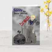 Carte Désolé d'entendre parler de la rupture... vous ête (Fleur jaune)