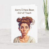 Carte Désolé d'être hors de contact | Amitié (Devant)