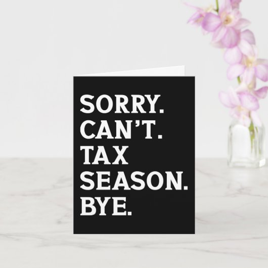 Carte Désolé, impossible de dire au revoir à la saison f (Orchidée)