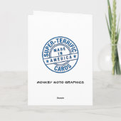 Carte Désolé, je n'ai pas écrit (Dos)