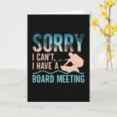 Carte Désolé, je ne peux pas avoir une réunion du consei (Fleur jaune)