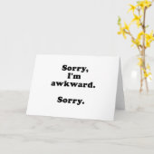 Carte Désolé, Je Suis Awkward Désolé (Fleur jaune)