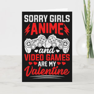 Carte Désolé les filles l'anime et les jeux vidéo sont m