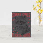 Carte Désolé les filles maman est ma Saint-Valentin garç (Fleur jaune)