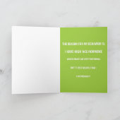 Carte Désolé mais je suis enceinte (Intérieur)