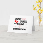 Carte Désolé Mesdames Maman Est Ma Saint-Valentin (Fleur jaune)