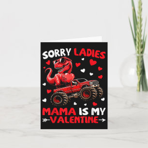 Carte Désolé Mesdames Maman Est Ma Saint-Valentin Dinosa