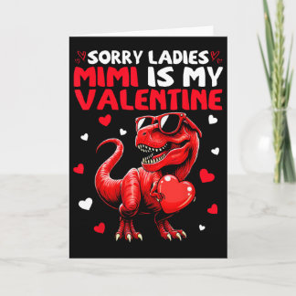 Carte Désolé Mesdames Mimi Est Mon Dinosaure De La Saint