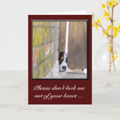 Carte Désolé - Ne me verrouillez pas (Fleur jaune)