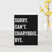 Carte Désolé ne peut pas Charybdis Cryptids Funny Hallow (Fleur jaune)