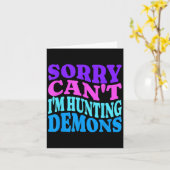 Carte Désolé, ne peut pas chasser les démons coréen P Mu (Fleur jaune)