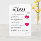 Carte Désolé / Pardonne-moi (Fleur jaune)