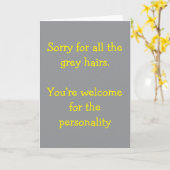 Carte Désolé pour (Fleur jaune)