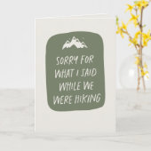 Carte Désolé pour ce que j'ai dit pendant que nous étion (Fleur jaune)