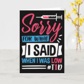 Carte Désolé Pour Ce Que J'Ai Dit Quand J'Étais Faible T (Fleur jaune)