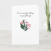 Carte Désolé pour ce que vous traversez (Devant)