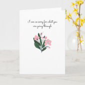 Carte Désolé pour ce que vous traversez (Fleur jaune)