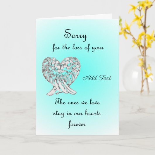 Carte Désolé Pour La Perte De (Fleur jaune)