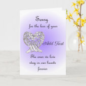 Carte Désolé Pour La Perte De (Fleur jaune)