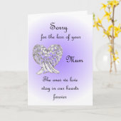 Carte Désolé Pour La Perte De Ta Mère (Fleur jaune)