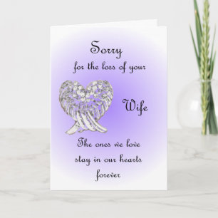 Carte Désolé Pour La Perte De Votre Femme