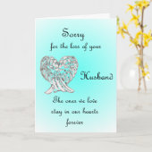 Carte Désolé Pour La Perte De Votre Mari (Fleur jaune)