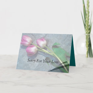 Carte Désolé Pour Vos Tulipes Roses Perdues