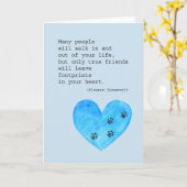 Carte Désolé pour votre ami perdu Dog la sympathie de mo (Fleur jaune)