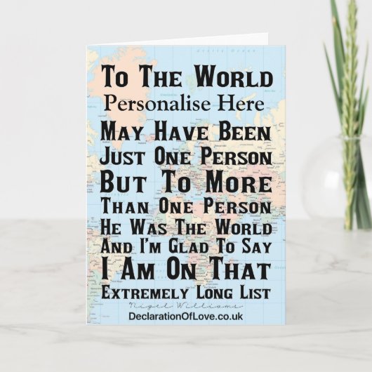 Carte Désolé Pour Votre Perte (Devant)