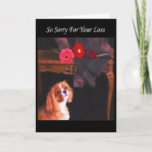 Carte Désolé Pour Votre Perte Cavalier Roi Charles (Devant)