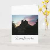 Carte Désolé pour votre perte [d'un individu] (Fleur jaune)