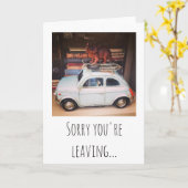 Carte Désolé que vous partiez... (Fleur jaune)
