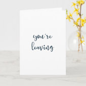 Carte Désolé que vous partiez (Fleur jaune)