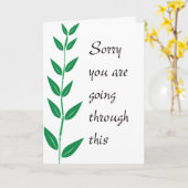 Carte Désolé que vous soyez en train de passer par là (Fleur jaune)