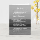 Carte Désolé... Relations (Fleur jaune)