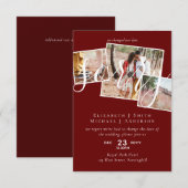 Carte DÉSOLÉ ! Remise du mariage Changement de date PHOT (Devant / Derrière)